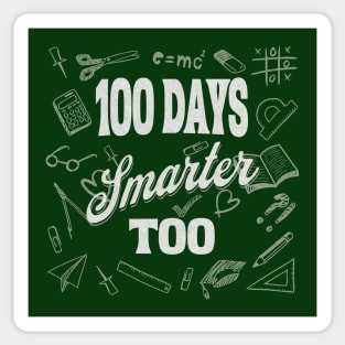 100 DAYS SMARTER Sticker